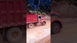 Bauxite haulage automobile trucking [upl. by Ellennej]