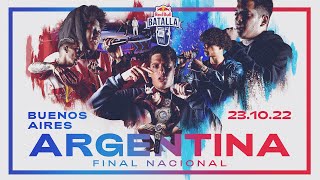 Final Nacional Argentina 2022  Red Bull Batalla [upl. by Towbin]