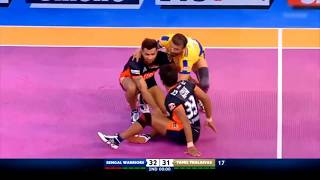 Tamil Thalaivas  Kabaddi  Ajay Thakur winning moment vs Bengal Warriors [upl. by Trinetta704]