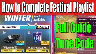 Forza Horizon 5 How to Complete Festival Playlist Winter Season Series 39 Full Guide Tune Code [upl. by Whitcher]