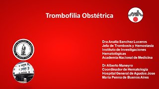 Trombofilia y Obstetricia [upl. by Jacquette]