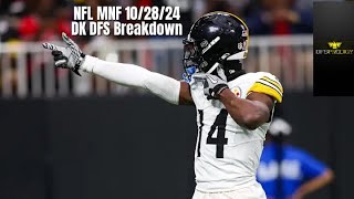 NFL MNF 102824 DK DFS Breakdown [upl. by Salhcin]