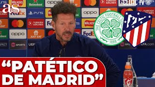 SIMEONE RESPONDE a la PORTADA de la PRENSA ESCOCESA quotPATÉTICO DE MADRIDquot [upl. by Imik]