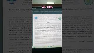 WB HRB Latest Update MT Lab Important Update wbhrb mltpathsala [upl. by Ramunni580]