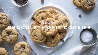 The BEST Vegan Chocolate Chip Cookies [upl. by Aimit]