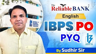 IBPS PO Mains I English Previous Year Question Paper I By Sudhir Sir banking mains ibpspo sbi [upl. by Elden80]