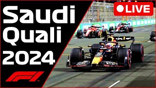 🔴F1 LIVE  Saudi Arabia GP QUALI  Commentary  Live Timing [upl. by Haidadej877]