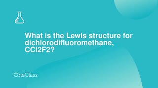 What is the Lewis structure for dichlorodifluoromethane CCl2F2 [upl. by Acsicnarf352]