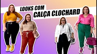 CALÇA CLOCHARD LOOKS PLUS SIZE PARA INSPIRAR [upl. by Natsirk129]