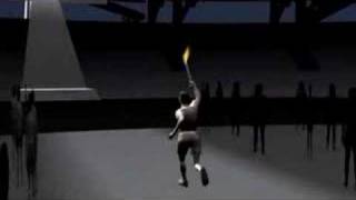 Papaioannou  2004 Olympics Opening  Cauldron  3D Sim [upl. by Kitarp560]