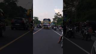 pesona cortas ngoyod bus aka Alfarizi vs QQ trans Nabila vul telolet ❗ teloletbasuri basuriremix [upl. by Haerb397]