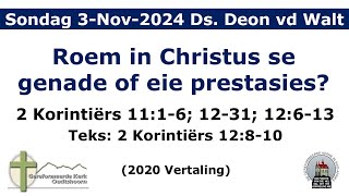 Erediens 3Oktober2024 Ds Deon van der Walt [upl. by Arriec336]