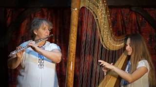 Takirari  Bolivian Folk Song Flute and Harp Duet [upl. by Holsworth485]