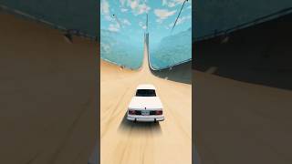 Car Flying on Giant Slope 🔥beamng beamngshorts shorts [upl. by Koller]