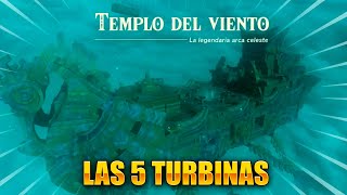 COMO HACER EL TEMPLO DEL VIENTO  UBICACION DE LAS 5 TURBINAS  ZELDA TEARS OF THE KINGDOM [upl. by Mordy350]