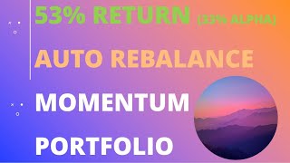 53 return in 11 months  Auto Rebalancing Momentum Portfolio [upl. by Sup]