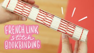 French Link Stitch Bookbinding Tutorial [upl. by Akamahs]