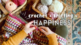 FIGHT Stress Anxiety amp Depression by Crocheting and Knitting ⭐  Stitching for Better Mental Health [upl. by Jorrie605]