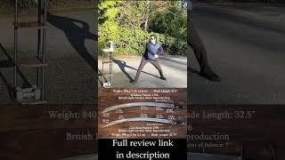 Windlass Pattern 1796 British Light Cavalry Sabre Test Cutting shorts saber sword [upl. by Kelila]