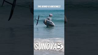 Learning to Hand Paddle Prone Foil with the new SUNOVA Casey Aviator Downwind ProneSUP foiling [upl. by Simmonds]