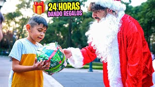 24 HORAS DANDO REGALOS A NIÑOS 🎁 en la calle [upl. by Weide]