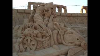 Sand Sculptures Festival in Portugal Algarve  Fiesa 8102011 [upl. by Conan]