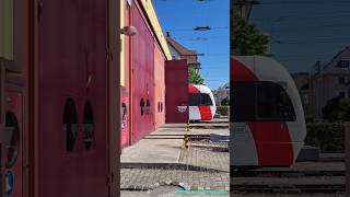 FrauenfeldWilBahn fährt in das Depot  Bahnhof Wil Kanton St Gallen Schweiz 2023  shorts [upl. by Domph652]