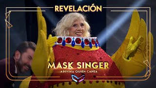 Manuela Carmena desenmascarada como Patita de Goma  Mask Singer Adivina quién canta [upl. by Penelopa]