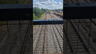 Class 80X and Class 70 passing under Hinksey footbridge [upl. by Ingold]