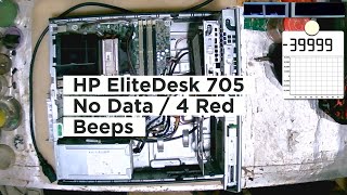 HP EliteDesk 705  No Data 4 Red Beeps VRM Faulty [upl. by Jen]