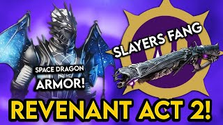 Destiny 2  REVENANT ACT 2 Space Dragon Armor Slayers Fang Exotic Gameplay and Tomb Of Elders [upl. by Hungarian452]