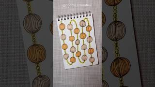 5 Relaxing Easy Doodling in free time shorts easydrawing stressfree stressrelief [upl. by Sadella]