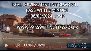 REAL DRIVING TEST ROUTE IN TOLWORTH 9 [upl. by Audres]