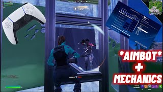 NEW Best Controller Settings🎯  AIMBOT  MECHANICS  Fortnite Chapter 5 Season 4  zhy [upl. by Kensell634]