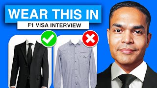 What To Wear To A F1 Visa Interview [upl. by Enaffit254]