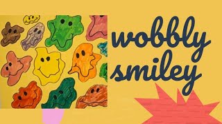 Wobbly Smiley Drawing  Doodles art [upl. by Child203]