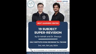 19 Subjects SuperRevision By Dr Ashish and Dr Shaurya [upl. by Kealey]