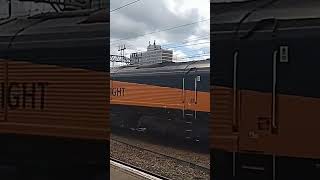 0Z52 Colas Rail Freight class 66 850 departing Crewe platform 10 light loco to Crewe TMD [upl. by Queena]