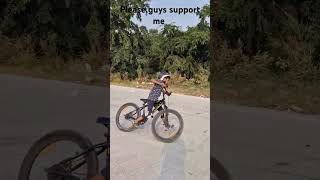 cycle cyclewheeling bicycle stunt shortvideo ytshorts shortfeed like share [upl. by Enaujed]