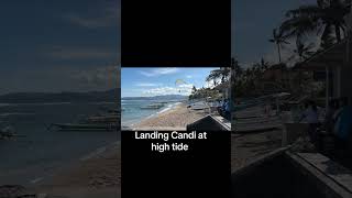 Landing at Candidasa when it’s high tide can be done [upl. by Spielman986]