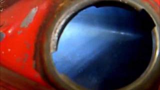 how to clean a rusty gas tank  Benzintank entrosten [upl. by Pryor]