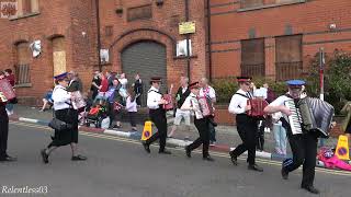 Ballytyrone Accordion Band  334th Ann Relief Of Derry Parade  120823 4K [upl. by Ludwigg]