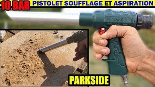 PARKSIDE pistolet de soufflage et daspiration pneumatique LIDL PDSB 10 Air Vacuum Blow Gun [upl. by Gillie733]