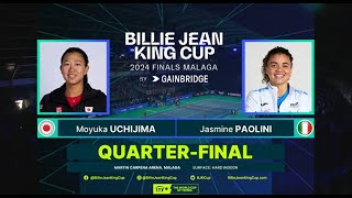 Jasmine Paolini ITA vs Moyuka Uchijima JPN • Finals BJK Highlights [upl. by Jennilee965]