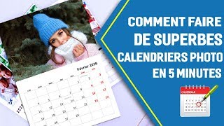 📅 Comment faire un calendrier photo mural  Un design pro en 5 minutes [upl. by Paff]