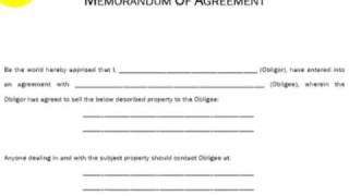 Memorandum of Agreement Explained Real Estate Investing [upl. by Larson]