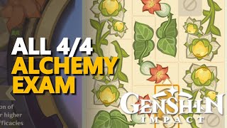 All Alchemy Exam Genshin Impact [upl. by Belda434]