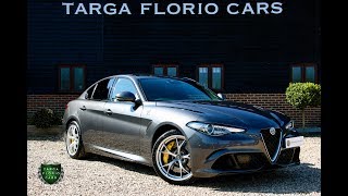 Alfa Romeo Giulia 29 V6 BiTurbo Quadrifoglio Automatic Saloon in Vesuvio Grey 2018 [upl. by Budding597]