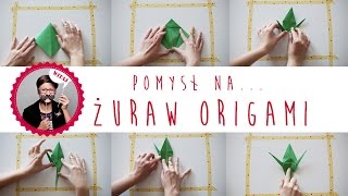 Jak zrobić żurawia z papieru  żuraw origami krok po kroku [upl. by Darej959]