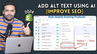 Shopify  Add ALT Text Using AI Improve SEO [upl. by Culhert]